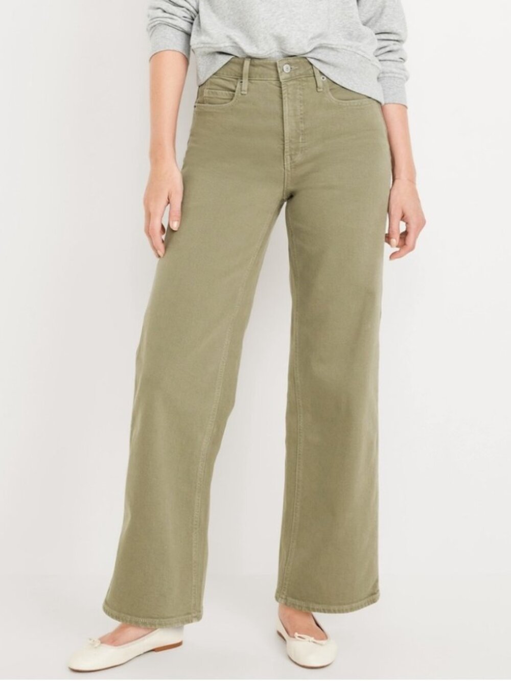 Old Navy High-Rise Wide-Leg Jeans 10P
